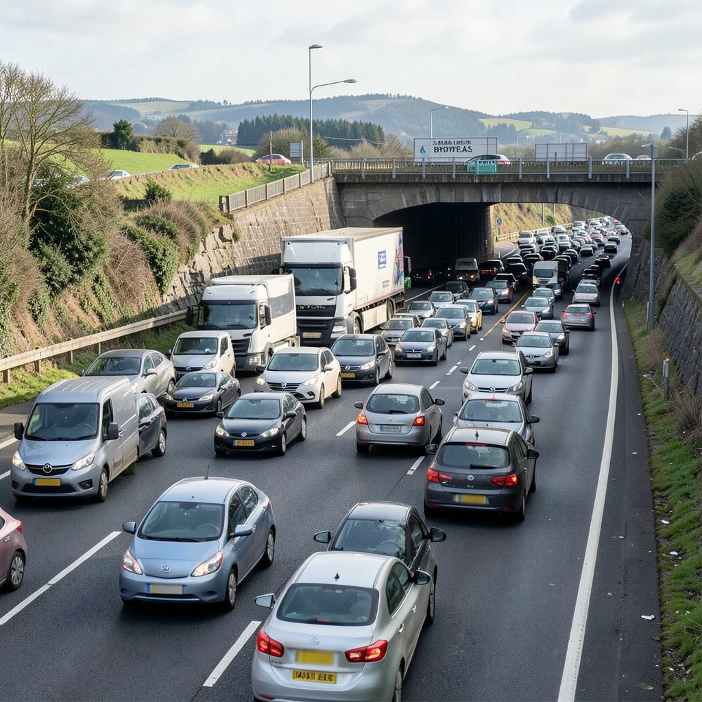 Gwent roads grind to halt amid heavy traffic build-up